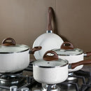 Conjunto de Panelas 8 Peças Ceramic Life Smart Plus Vanilla – Brinox - PROMOÇÃO POR TEMPO LIMITADO