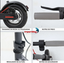 Patinete Elétrico 350w Dobrável Adulto Preto Com Display Lcd, Freio Elétrico, Velocidade De 25km/h E Suporte Até 120kg