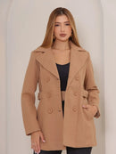 Casaco Sobretudo Feminino de Lã Batida Forrado Premium –❄️ Promoção inverno ❄️