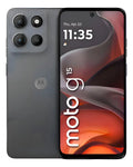 Smartphone Motorola Moto G15 - 256gb 12gb (4gb Ram+8gb Ram Boost) E Camera 50mp Com Ai E Night Vision Bateria De 5200 Mah Tela Fhd+ 6.7 Com Superbrilho Nfc - Grafite