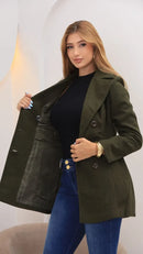 Casaco Sobretudo Feminino de Lã Batida Forrado Premium –❄️ Promoção inverno ❄️