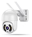 Kit Câmera Ip Icsee Hd 1080p Com Cartão De Memória 64gb Cor Branco