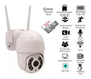 Kit Câmera Ip Icsee Hd 1080p Com Cartão De Memória 64gb Cor Branco
