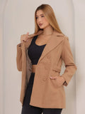 Casaco Sobretudo Feminino de Lã Batida Forrado Premium –❄️ Promoção inverno ❄️