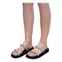 Sandalia Papete Moleca Feminina Tiras Strass Flatform Macia