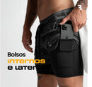 Shorts Dry -Fit ™ de Compressão -COMPRE 1 LEVE 2 +BRINDE